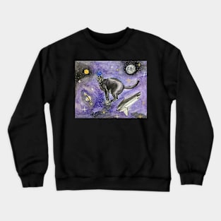 Cat in Space Crewneck Sweatshirt